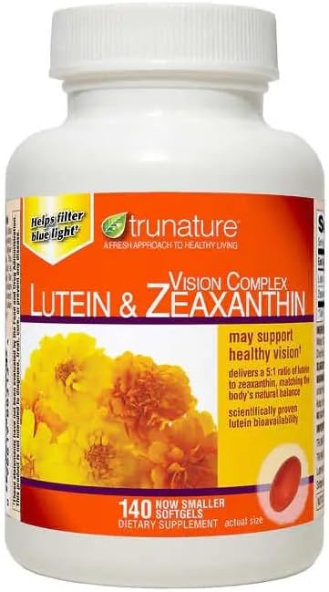 Tru-Nature Vision Complex Lutein &amp Zeaxanthin a Bundle of 140 Softgels