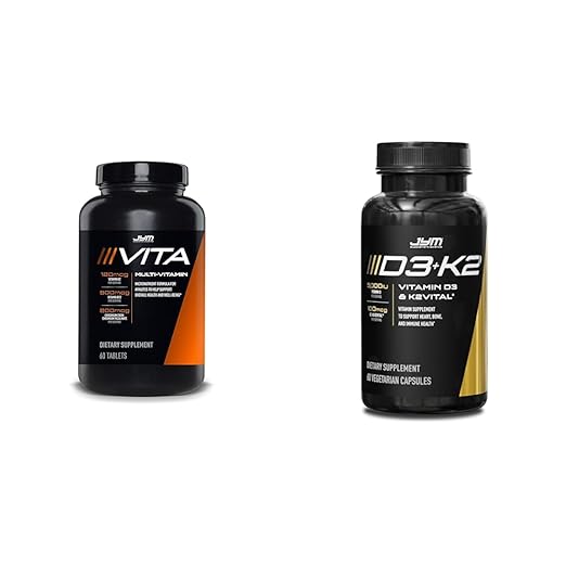 JYM Supplement Science Vita JYM Multivitamin D3 &amp K2 Bone and Cardiovascular Support 60 Tablets