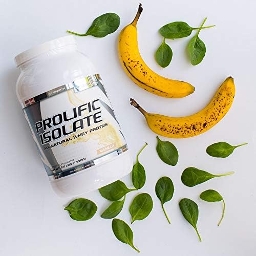 G6 Sports Nutrition Prolific Isolate All Natural Whey Protein Isolate (Gluten Free Lactose Free Soy Free Stevia Sweetened 25g Protein 100 Calories) – 2.5lb Jar – Vanilla