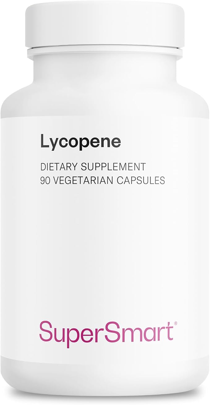 Supersmart - Lycopene 30mg per Day (High Potency) - Tomato Extract 10% Carotenoids - Lycopene Supplement | Non-GMO &amp Gluten Free - 90 Capsules