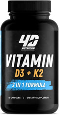 – Vitamin D3 + K2 - Vegan D3 5000iu (125mcg) and Vitamin K2 as MK7 for Immune &amp Bone Health - Vegan Certified Gluten &amp Soy Free 60 Veggie Softgels