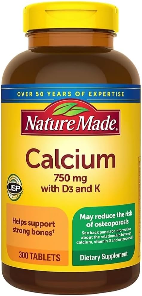 Nature Made Calcium 300 Tablets 750 MG with D3&ampK