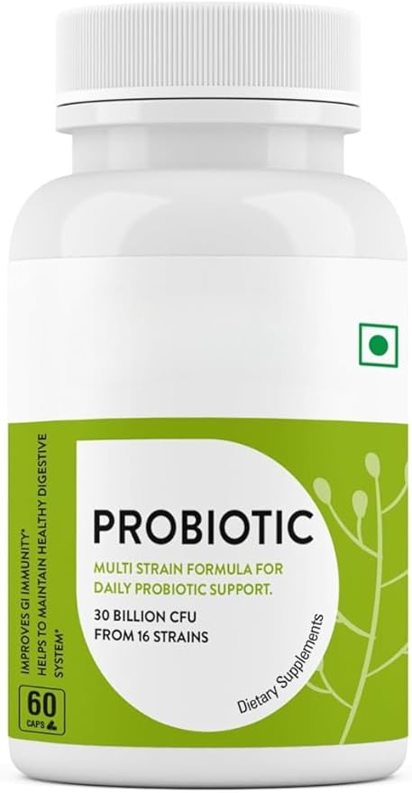 Probiotics Supplement 30 Billion FC Formula for Daily Probiotic Support Improves GI Immunity Helps to Maintain Healthy Digestive System for Men &amp Women 60-Capsules