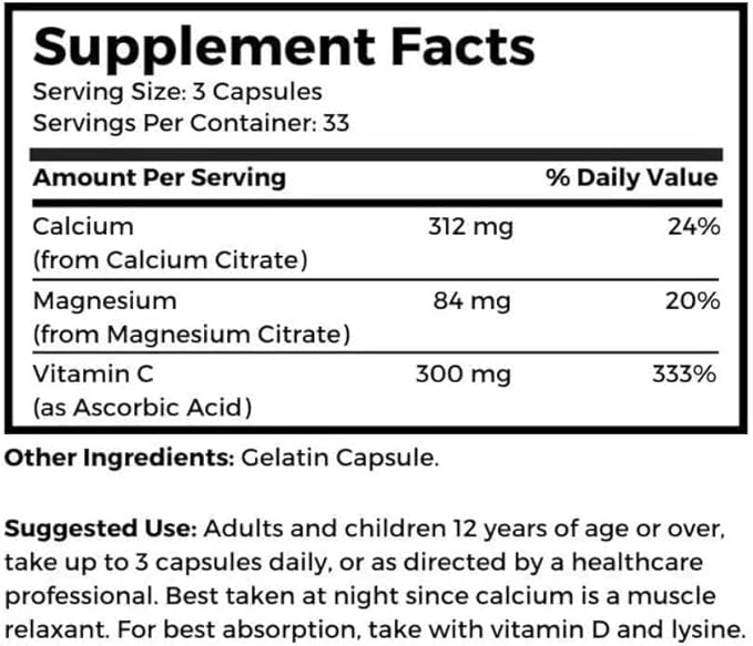 Cal-Mag Complete 2:1 Calcium-Magnesium-Vitamin C