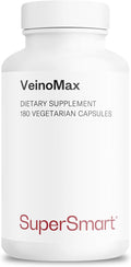 Supersmart - VeinoMax (Advanced Complex) - with Diosmin Hesperidin Horse Chestnut Vitexin - Veins Supplement | Non-GMO &amp Gluten Free - 180 Vegetarian Capsules