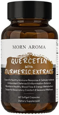 Morn Aroma Quercetin and Turmeric Extract Supplement - 60 Count