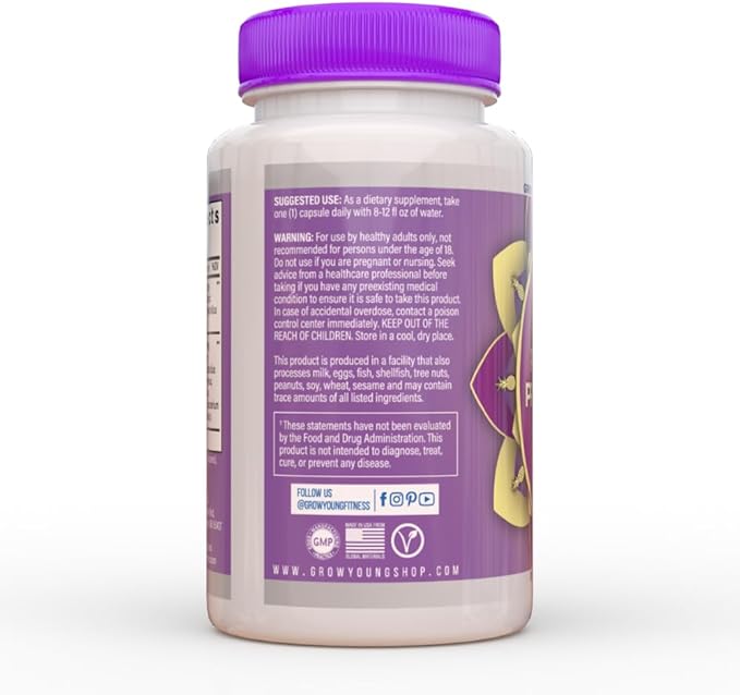 Grow Young Fitness Daily Probiotic + Prebiotic Fiber Supplement Supports Digestive Health (1 Pack 30 Servings)