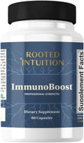 ImmunoBoost - Fast-Acting Immune Support Upper Respiratory Comfort Inflammatory Balance - 60 Vegetarian Capsules