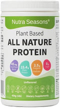 Nutra Seasons’ Plant Based All Nature Protein Powder with Mushroom Blend Superfood Blend Prebiotic &amp Probiotic Blend Vitamin B12 and Iodide Tasty and Great for Energy Gut Health Daily Vital
