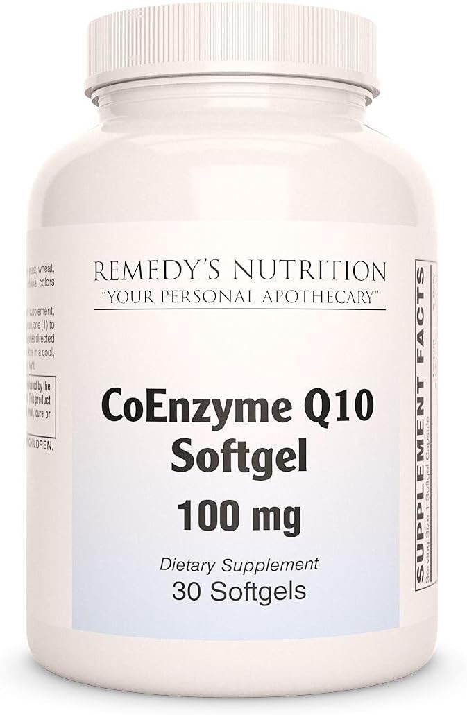 Remedy's nutrition CoQ10 | 100 mg 30 Softgels