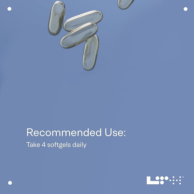 LTH Glow Omega-3 Fish Oil - Trusted by Life Time Members - NSF Certified for Sport - Supports Brain &amp Heart Health - Aids Healthy Skin Hair &amp Nails - Gluten Free &amp Soy Free - 30 Servings
