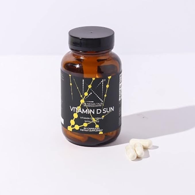 DR. NIGMA Vitamin D 5000iu Sun with K1 + K2 to Support Skin concerns a Happy and Healthy Body - 60 Capsules