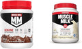 Muscle Milk Genuine Protein Powder Chocolate 1.93 Pounds 12 Servings 32g Protein 3g Sugar &amp Lean Muscle Vanilla Creme Protein Powder 1.93 Pound (Pack of 1)