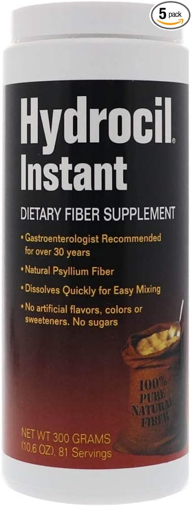 Instant Dietary Fiber Supplement 10.6 oz (Pack of 5)