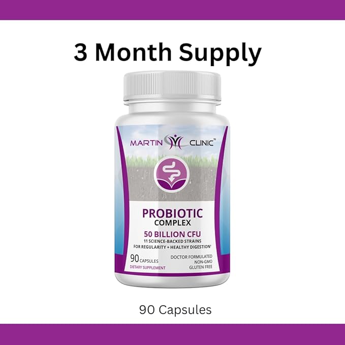 Probiotic for Gut Health &amp Immune Support — Daily Digestive Balance Bloating Relief &amp Better Nutrient Absorption — 60 Capsules