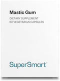 Supersmart Mastic Gum Supplement 2000mg per Day - Natural Mastic Tree Extract for H. Pylori | Non-GMO &amp Gluten Free - 60 Vegetarian Capsules