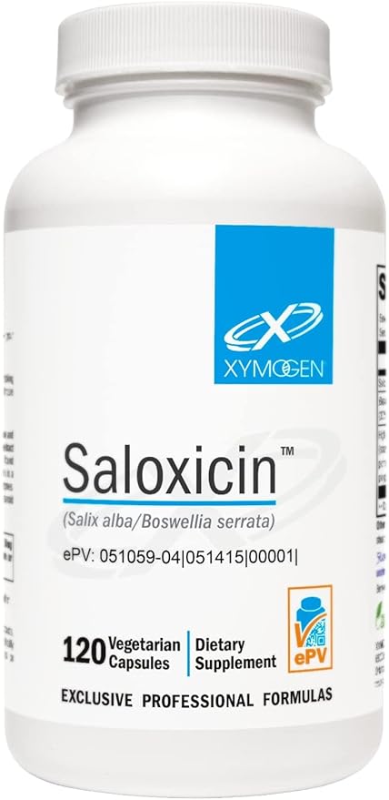 XYMOGEN Saloxicin - Antioxidant Support Supplement - Grape Seed Extract Pomegranate Fruit &amp Cranberry Supplement - White Willow Bark &amp Boswellia Extract Capsules (120 Capsules)