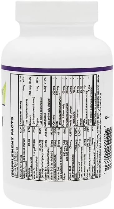 BariatricPal Hair Skin &amp Nails Formula Tablets (180ct Bottle)