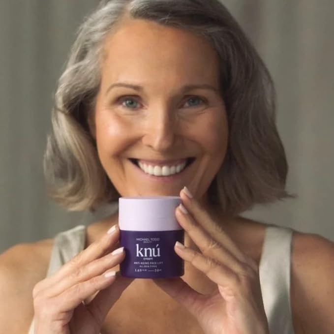 MICHAEL TODD Beauty KNU Cream – Face Lifting Brightening &amp Tightening Cream – For Moisturizing &amp Rejuvenating – With Bakuchiol Peptides &amp Snail Secretion – For All Skin Types – 1.68 fl o
