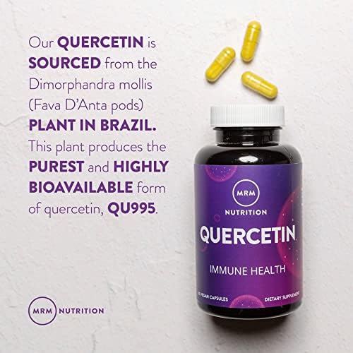 MRM Nutrition Quercetin| Immune + Cardiovascular Health | 500mg per Serving | Made with QU995: Worldâ€™s purest quercetinâ„¢ | Antioxidant Status | 60 Servings