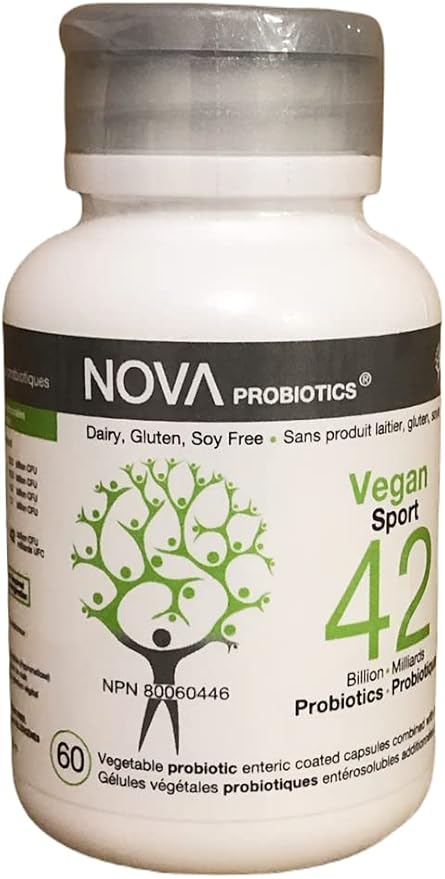 Vegan Sport - 42 Billion Probiotics per Capsule - No Refrigeration Required