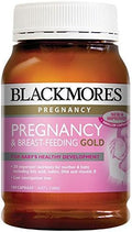 Blackmores Pregnancy &amp Breastfeeding Gold 180 Caps Health Supplement Essential Nutrients for Mother and Baby DHA Fish Oil