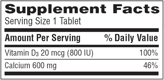 Caltrate 600 Plus D3 Calcium and Vitamin D Supplement Tablets Bone Health Supplements for Adults - 60 Count (Pack of 4)