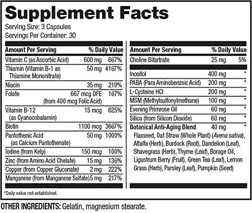 Hi-Health Hair &amp Nail Formula (90 capsules)