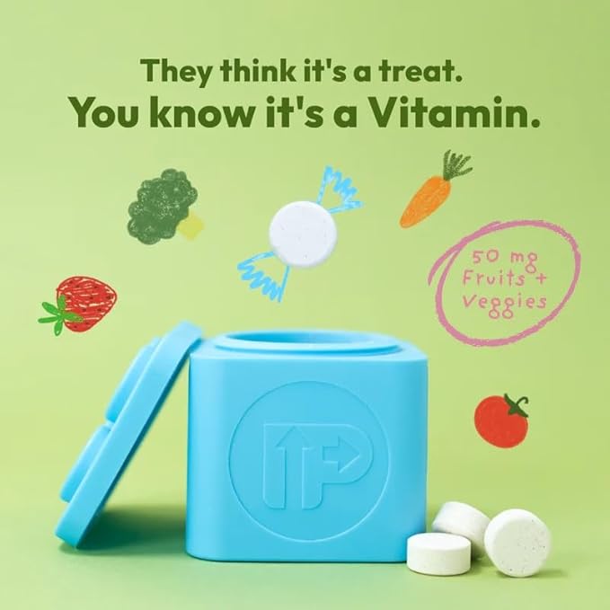 Children's Multivitamin | 30 Day Supply | Chewable Sugar-Free | 17+ Essential Vitamins &amp Minerals with 50mg of Fruits &amp Veggies