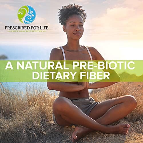 Prescribed For Life Inulin Powder | Prebiotics for Digestive Health | Gluten Free Vegan Non-GMO | Jerusalem Artichoke Supplement | Fructo Oligosaccharide FOS Powder (12 oz / 340 g)