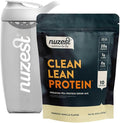 Nuzest Vegan Pea Protein Powder - Smooth Vanilla Flavor 8.8 oz + 24 oz Sports Shaker