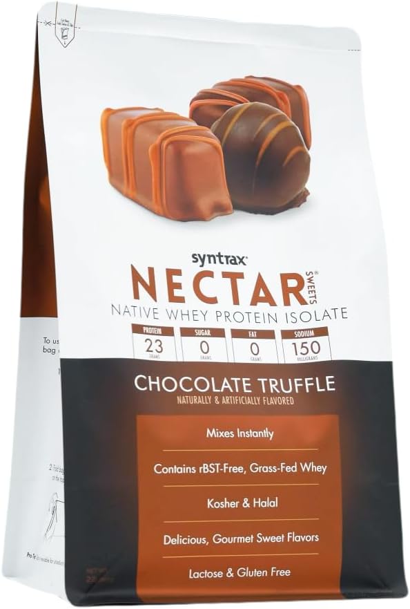 Syntrax Nutrition Nectar Sweets 100% Whey Isolate Protein Powder Chocolate Truffle 2 lbs