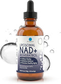 Dr. Robaina Liposomal NAD⁺ Liquid Drops – Doctor-Formulated with Trans-Resveratrol Quercetin CoQ10 Vitamin B3 &amp TMG – 400 mg NAD⁺ per 4 mL Serving – Berry Flavor Amber Glass Dropper 4 fl oz
