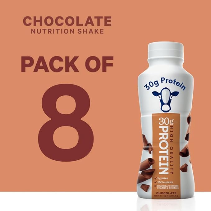 Nutrition-Plan Protein Shakes - 30g Protein Shake Milk Chocolate -11.5 Fl oz (8 Pack) plus vsl sticker