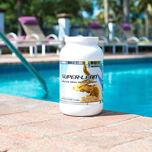 G6 Sports Nutrition Super-Lean Deluxe Meal Replacement (32g Protein 7g Fiber 25 Added Vitamins &amp Minerals) – 2.5lb Jar – Peanut Butter Milkshake
