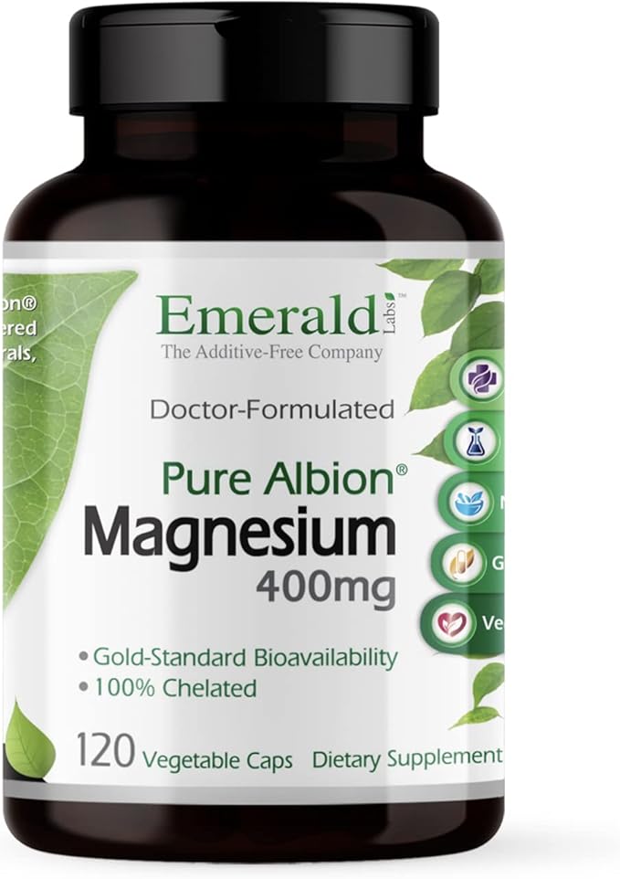 EMERALD LABS Vitamin D3+K2 (60 Caps) &amp Magnesium (120 Caps) - Bone Health Heart Support &amp Sleep Support with Vitamin D VitalDelta MK-7 &amp Pure Albion Magnesium - Gluten-Free