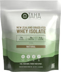 Taha Health &amp Nutrition Natural Unflavored Whey Protein Isolate 30g Protein 7.9g BCAAs 4.3g Leucine | New Zealand Grass-Fed Free-Range Dairy | Gluten &amp Soy Free Keto Kosher | 2LB ~26 Se