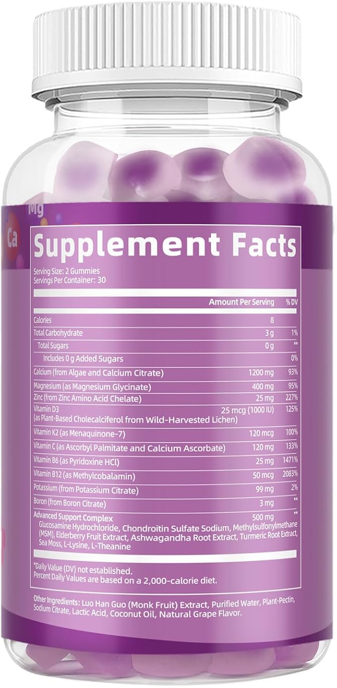 Totaria Calcium Magnesium Zinc Gummies &amp Menopause Supplement for Women Bundle