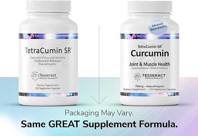 TetraCumin SR Joint Support Supplement Sustained Release Turmeric Curcumin Metabolite Proprietary Joint Supplements for Women &amp Men Helps Promote Muscle &amp Joint Health 120 Capsules