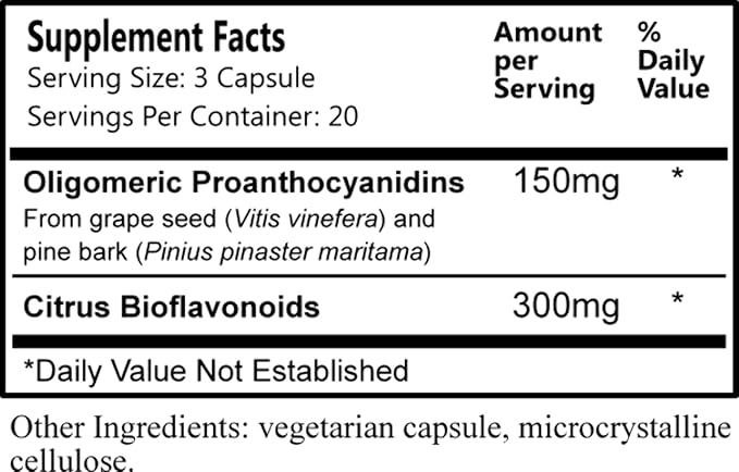 Daily Manufacturing Grape Seed &amp Pine Bark Extracts (OPC &amp Citrus Bioflavonoids)