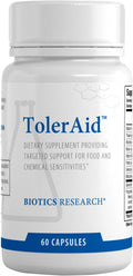 Biotics Research TolerAid – Designed and Clinically Tested by Dr. Mark Force Supports Healthy Functioning of Liver Detoxification Pathways Urea Cycle Methylation. Vitamin E Riboflavin 60 Capsules