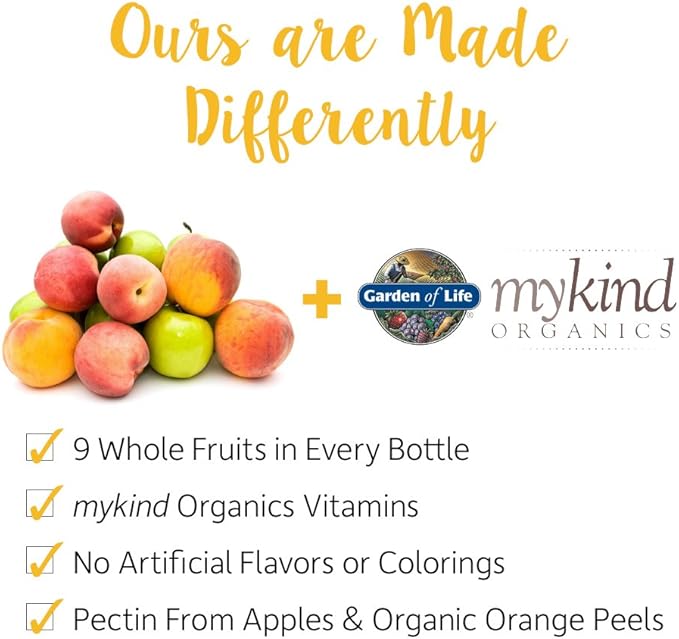 Garden of Life Organics Men's Gummy Vitamins Multi Berry 120 Count &amp Organics Kids Gummy Vitamins - Fruit - Certified Organic