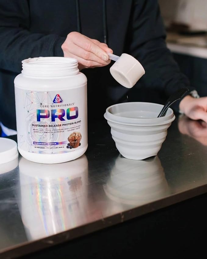 Core Nutritionals Pro Sustained Release Protein Blend Digestive Enzyme Blend 25G Protein 2G Carb 27 Servings (Death by Chocolate)