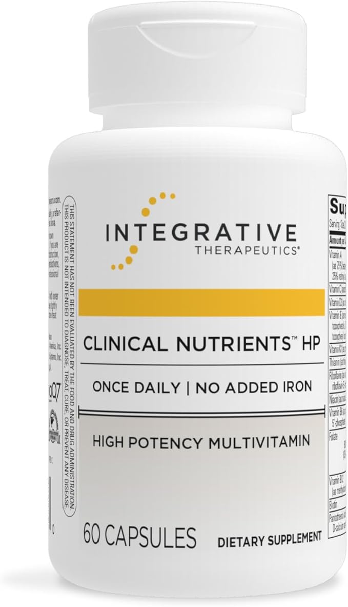 Integrative Therapeutics Clinical Nutrients HP - Daily Multivitamin for Vital Nutrients - Antioxidant Support for Men &amp Women* - No Added Iron - Dairy-Free - 60 Count (30 Servings)