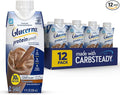 Glucerna Protein Smart Diabetes Care Shake Chocolate Diabetic Meal Replacement to Support Blood Sugar Management 30g Protein 150 Calories Ready to Drink 11-fl-oz Bottle 12 Pack