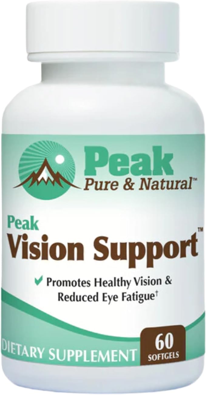 Peak Vision Support Eye Health Supplement – Lutein and Zeaxanthin Supplement for Eye Fatigue Blue Light Protection - Promotes Healthy Eyes and Clear Vision (30 Servings)