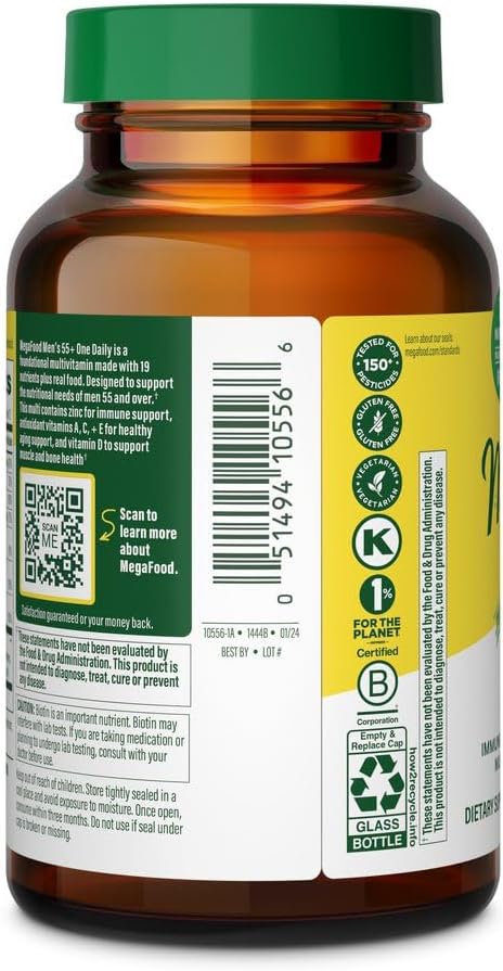 Megafood Men's 55+ One Daily Multivitamin 72 Ct