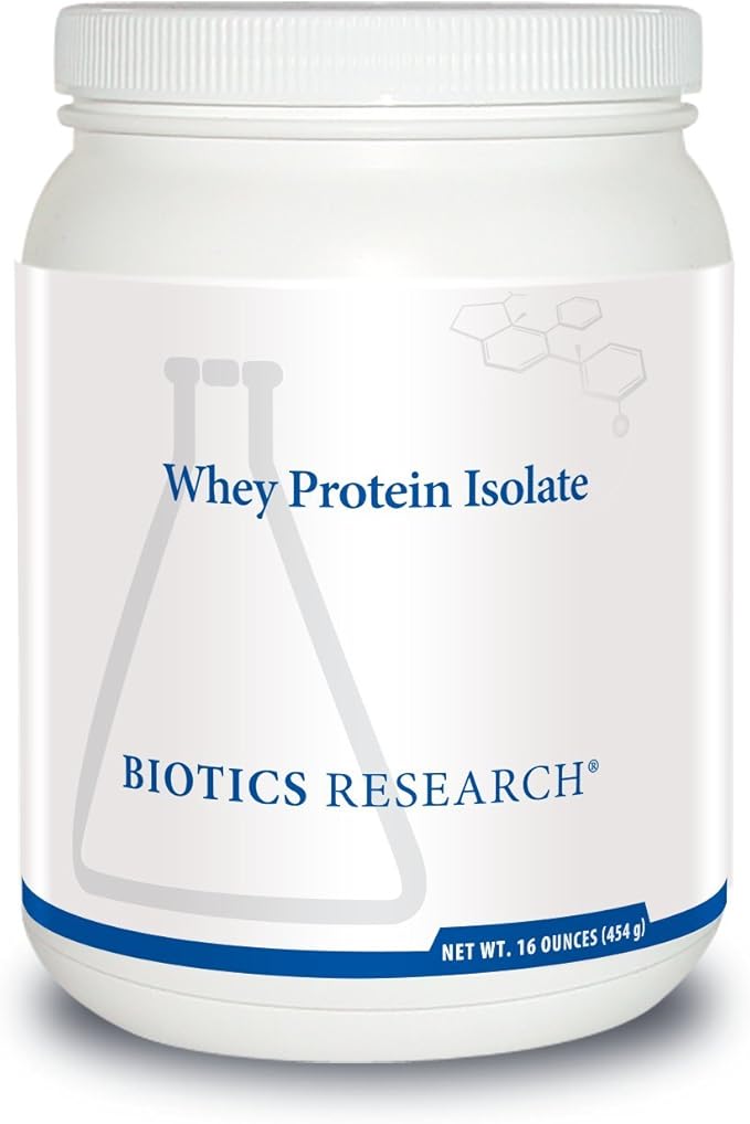 Biotics Research WHEY Protein Isolate Unflavored 20 Grams - Undenatured Non-GMO Delicious Protein Powder -Supports Muscle Growth Energy High Immune Factors (IgG Lactoferrin)Sugar-Free20 Servings