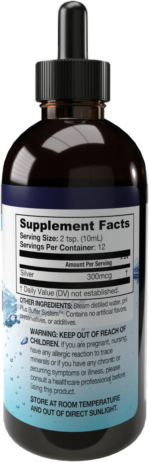 Alkaline Structured Silver Liquid 30ppm - Advanced Immune Support Liquid Drops - Extra Strength Colloidal Silver Mineral Supplements - Made in USA (4 oz)