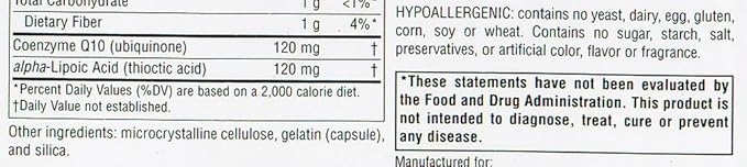 Source Naturals Coenzyme Q10/Lipoic Acid 30mg/30mg 60 Count (Pack of 12)